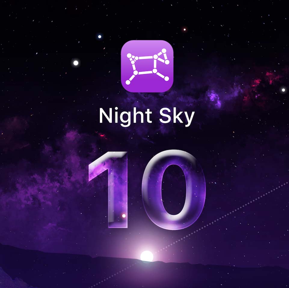 Original Night Sky tenth-anniversary artwork from 2021
