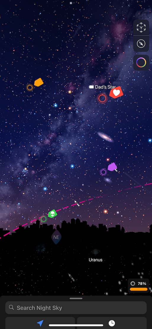 Night Sky through the years