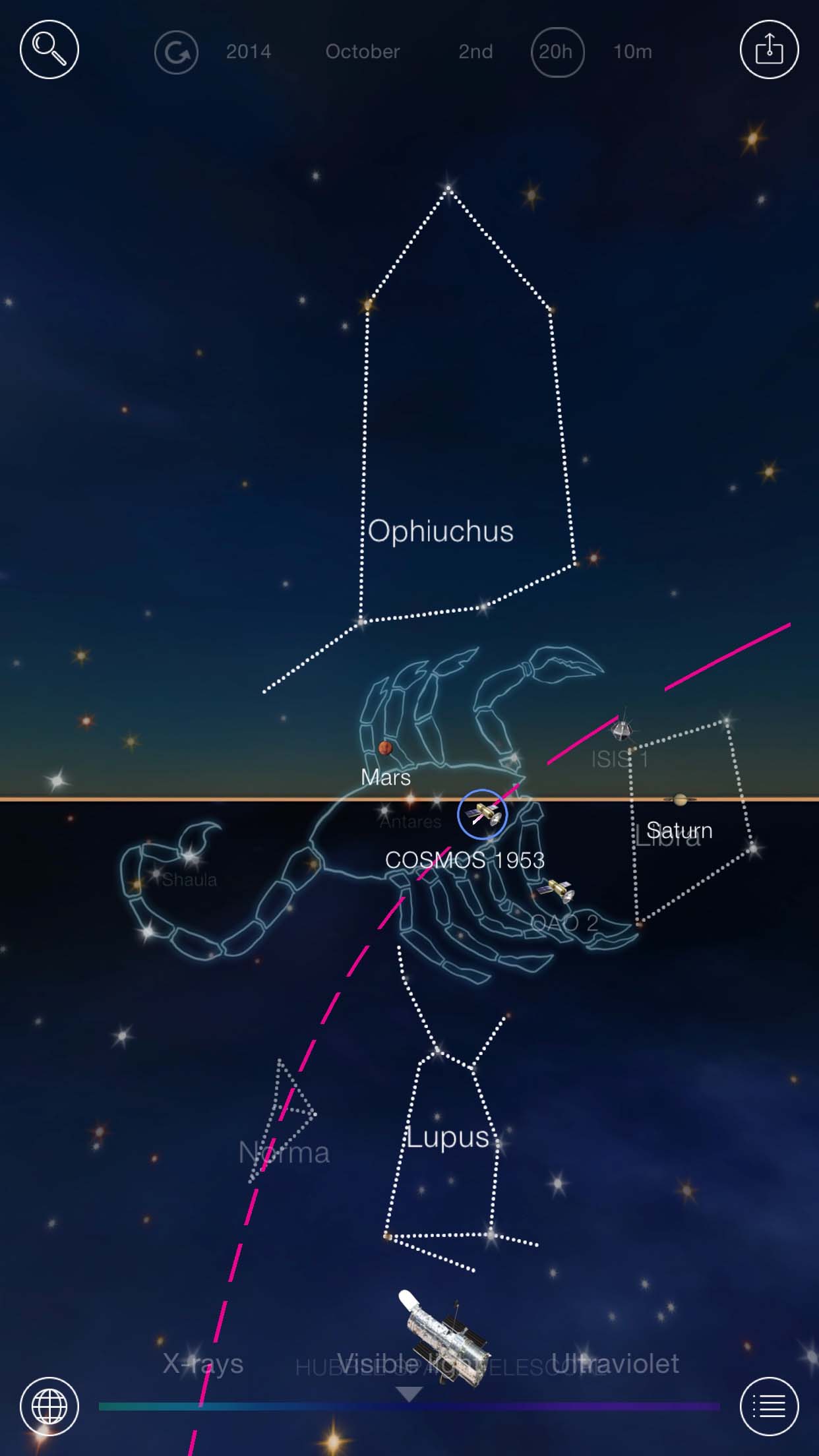 Night Sky through the years