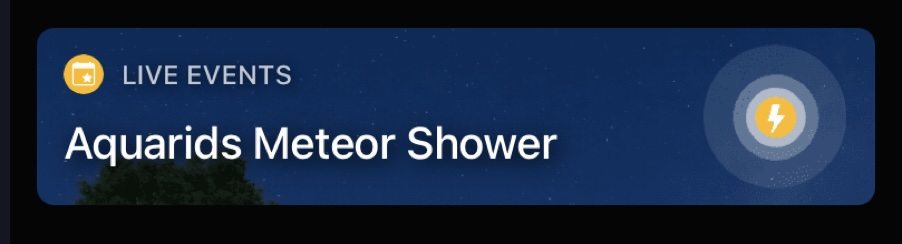 Night Sky app interface