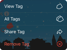 Night Sky app interface